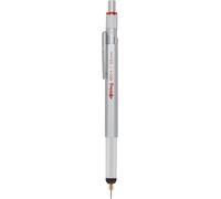 rOtring 800+ Mechanical Pencil and Touchscreen Stylus, 0.5 mm, Silver Barrel (1