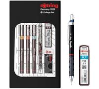 rOtring Isograph Fineliner Pen & Pencil College Set | 3 Technical Pens (0.20mm, 0.40mm, 0.60mm) and Mechanical Pencil (0.5mm) | Writing Instrument Set