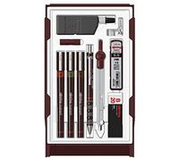 Rotring Isograph Technical Pen Master Set 3 Fineliners (0.10 mm 0.30 mm 0.50 mm)Mechanical Pencil (0.5 mm)Compass & Accessories