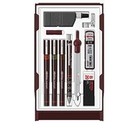 rOtring Isograph Technical Pen Master Set | 3 Fineliners (0.10mm, 0.30mm, 0.50mm), Mechanical Pencil (0.5mm), Compass & Accessories | 10-Piece Set in Case