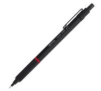 rOtring Rapid Pro Mechanical Pencil | HB 0.7 mm Lead Propelling Pencil | Reduced Lead Breakage | Matte Black Full-Metal Barrel
