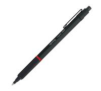 rOtring Rapid Pro Retractable Ballpoint Technical Drawing Pen | Medium Point | Blue Ink | Black Full-Metal Body