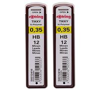 rOtring Refills (0.35 mm, Hi-Polymer HB 2x)aa