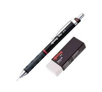 rOtring Tikky Colour-Coded Mechanical Pencil | 0.5 mm | Black Barrel | Tikky 20 Eraser included