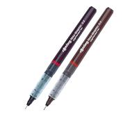 rOtring Tikky Graphic FineLiner Pen Set 1904752-0.20mm and - 1904753-0.3mm - Black Ink