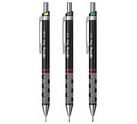 rOtring Tikky Mechanical Pencil | 0.35mm, 0.5mm and 0.7mm | HB Lead | Black Barrel | 3-Piece Set
