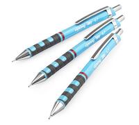 Rotring Tikky Mechanical Pencil - 0.7mm HB - Light Blue - Pack of 3