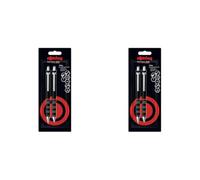 rOtring Tikky Mechanical Pencil & Ballpoint Set | HB Lead, 0.5 mm Pencil | Medium Point Pen | Black Barrel | Lightweight with Rubberised Grip (Pack of 2)