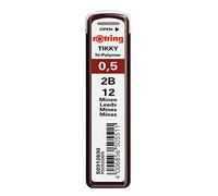 rOtring Tikky Mechanical Pencil Lead Refills, 0.5mm, 2B, 10 Count (120 leads)