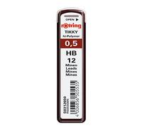 rOtring Tikky Mechanical Pencil Replacement Leads, HB, 0.5 mm, 12/Pk