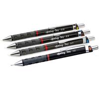 rOtring Tikky Mechanical Pencil Set of 4 Black 1 1 count (Pack 1), black