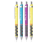 rOtring Tikky Mechanical Pencils - 0.5mm & 0.7mm - HB - Assorted Barrel Colours - Pack of 4