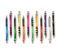 rOtring Tikky Mechanical Pencils - 0.5mm & 0.7mm - Set of 10 Pencils - Assorted Barrel Colours