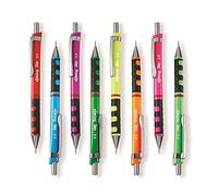rOtring Tikky Mechanical Pencils - 0.7mm - Set of 6 Pencils - Assorted Barrel Colours - Rubber Grip - Refillable