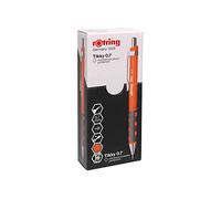 rOtring Tikky Mechanical Pencils | HB 0.7 mm Lead | Neon Orange | Box of 12