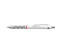 Rotring Tikky White Retractable Ballpoint Pen, Blue Ink Pack of 3aa