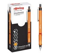 rOtring Visuclick Mechanical Pencil | 0.5 mm | 2B Lead | Lively Orange Barrel | 12 Count