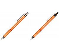 rOtring Visuclick Mechanical Pencil | 0.7 mm | 2B Lead | Lively Orange Barrel | 12 Count (Pack of 2)