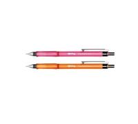 rOtring Visuclick Mechanical Pencil Set - 2 Colors (Orange, Pink) - 0.7mm 2B Automatic Refillable Pencils for Drawing, Writing, School & Office