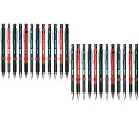 rOtring Visumax Mechanical Pencils - 0.7mm - Pack of 24 - Refillable - Twist Out Eraser - Rubber Grip - Assorted Barrel Colours