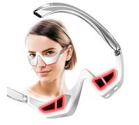 Rotsha Under-Eye Red Light Therapy Device, Red Light Therapy Glasses Microcurrent Eye Massager Red Light Eye Mask for Eye Bags Dark Circles Puffiness Wrinkles Fine Lines, Gray