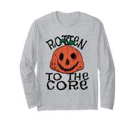 Rotten Pumpkin Horror - Creepy Jack O’ Lantern Long Sleeve T-Shirt