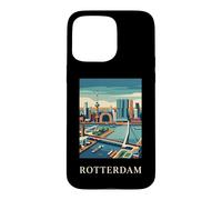 Rotterdam Netherlands Modern Skyline Travel Art Case for iPhone 15 Pro Max