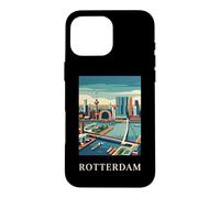 Rotterdam Netherlands Modern Skyline Travel Art Case for iPhone 16 Pro Max