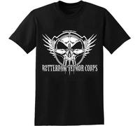 Rotterdam Terror Corps T-Shirt Summer Cotton Mens Black Tee
