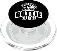 Rottie Dad with Cute Rottweiler Dog Head on Chest PopSockets PopGrip for MagSafe