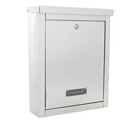 Rottner 5068 Brighton Stainless Steel Top Loading Steel Post Box, inox, medium