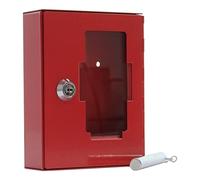 Rottner NSK 1 Emergency Key Box - Lockable Steel Break Glass Cabinet with Safety Hammer, Cylinder Lock, 2 Keys & Mounting Kit Included