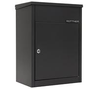 Rottner Parcel Keeper 500 Parcel Mailbox Galvanized Powder-Coated Steel Cylinder Lock 2 Keys Drip Nose Large Capacity Including Mounting Material