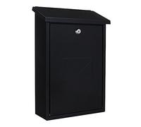 Rottner Parma Mailbox Steel Anthracite Grey Cylinder Lock 2 Keys Wall-Mounted Mailbox Including Mounting Material