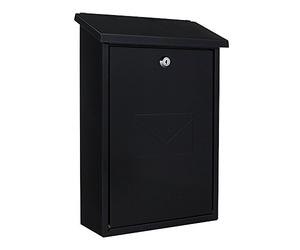 Rottner Parma Mailbox Steel Anthracite Grey Cylinder Lock 2 Keys Wall-Mounted Mailbox Including Mounting Material