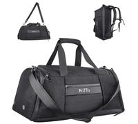 ROTTO Duffel Bag 55L Sports Gym Bag with Shoe Compartment & Frozen Drinks Insulation Compartment with Backpack Straps & Shouldder Strap