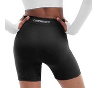 ROTTO Womens Yoga Shorts High Stretch Gym Shorts Flex-Fit Cycling Running Short Leggings High Waist Seamless Breathable Black