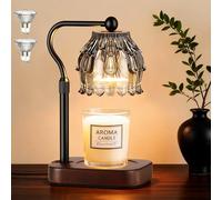 ROTTOGOON Candle Warmer Lamp Wax Melt Timer Dimmer Housewarming Gift, Grey