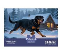 Rottweiler 1000 Piece Jigsaw Puzzle For Adults Family Challenge Toys Stress Relief Puzzle Exercise The Memory of The Brain For Adults Gifts 70x50cm/1000pcs