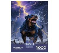 Rottweiler 1000 Pieces Jigsaw Puzzles For Adults Challenging Game Stress Relieving Entertainment Cultivate The Spirit of Teamwork for The Whole for Women, Gifts for Men 70x50cm/1000pcs