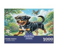 Rottweiler 1000 Pieces Jigsaw Puzzles for Adults Educational Games Beautiful Home Decoration Art Colorful DIY Craft 38x26cm/1000pcs