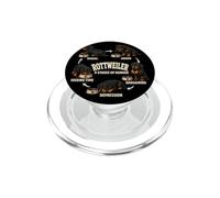 Rottweiler 5 Stages Of Hunger Funny Dog Lover Gift PopSockets PopGrip for MagSafe
