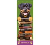 Rottweiler Bookmark Gift - Beautiful Bookmark with Stunning 3D Front Picture, Poem on The Reverse and bookmark Tassel. Size 6 x 2.2 inch