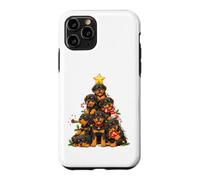 Rottweiler Christmas Tree Festive Puppy Holiday Gathering Case for iPhone 11 Pro