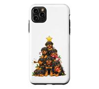 Rottweiler Christmas Tree Festive Puppy Holiday Gathering Case for iPhone 11 Pro Max