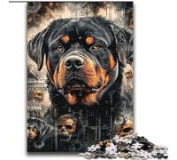 Rottweiler Collage Adult Jigsaw Puzzles 2000, Suitable for Ages 14 And Up Family Fun It Is Ideal As A Gift for The Whole Family (70x100cm)