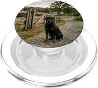 Rottweiler Country Path Farm Gate Guard Scene PopSockets PopGrip for MagSafe