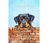 Rottweiler Dog Birthday Card for Great Grandpa