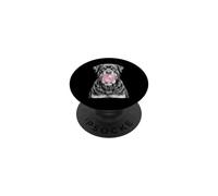 Rottweiler Dog Blowing Pink Bubble Gum Funny Pup PopSockets Adhesive PopGrip