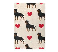 Rottweiler Dog HeartWooden Puzzles for Adults 1000 Pieces, Jigsaw Puzzle